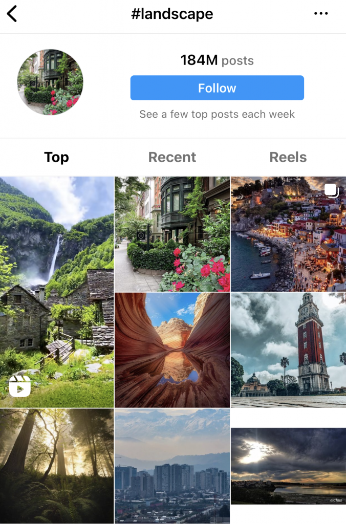 landscape hashtags