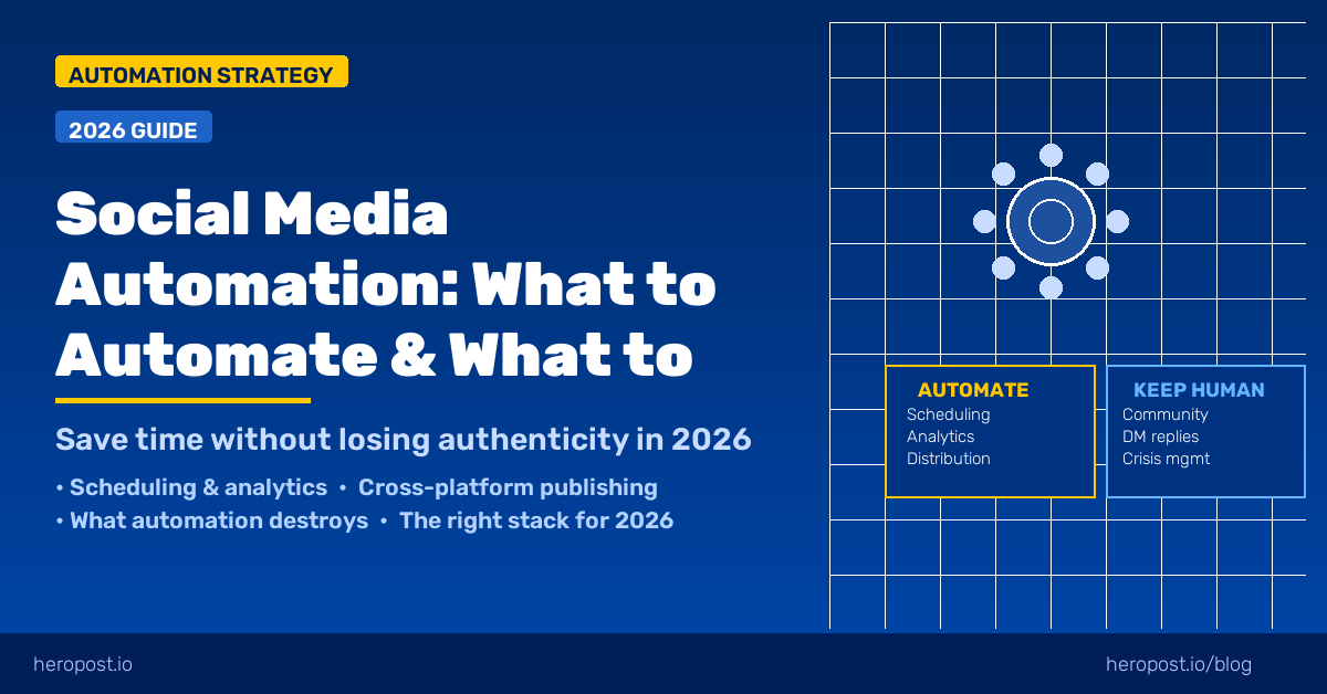 Social Media Automation: What to Automate and What to Keep Human in 2026