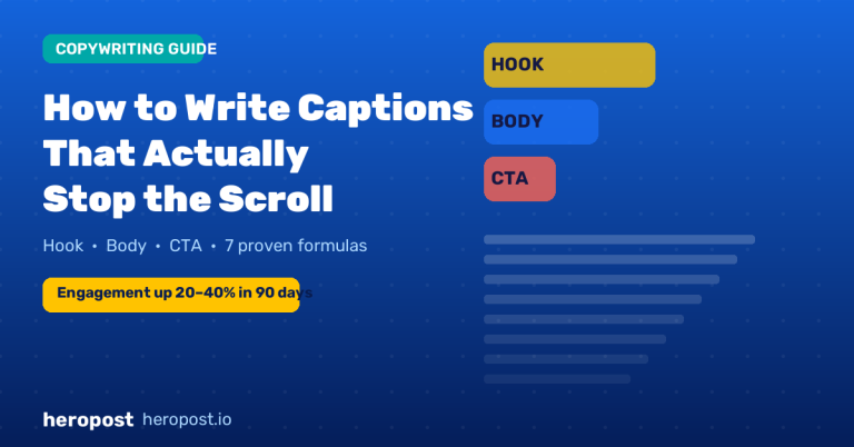 How to Write Social Media Captions That Actually Stop the Scroll