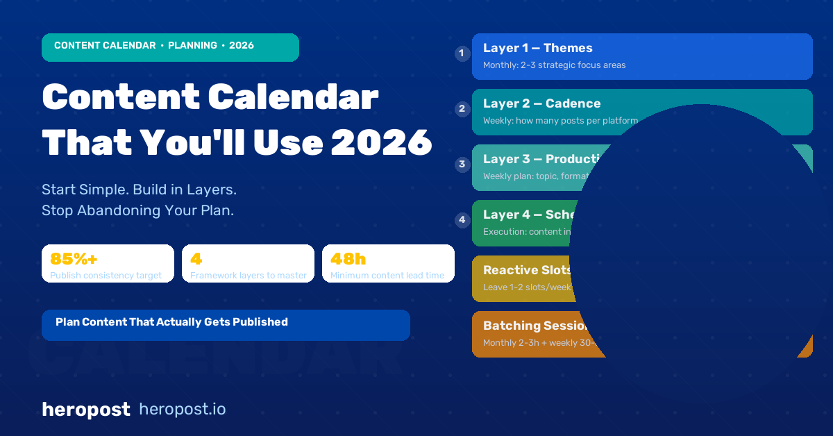 How to Build a Social Media Content Calendar That You Will Actually Use