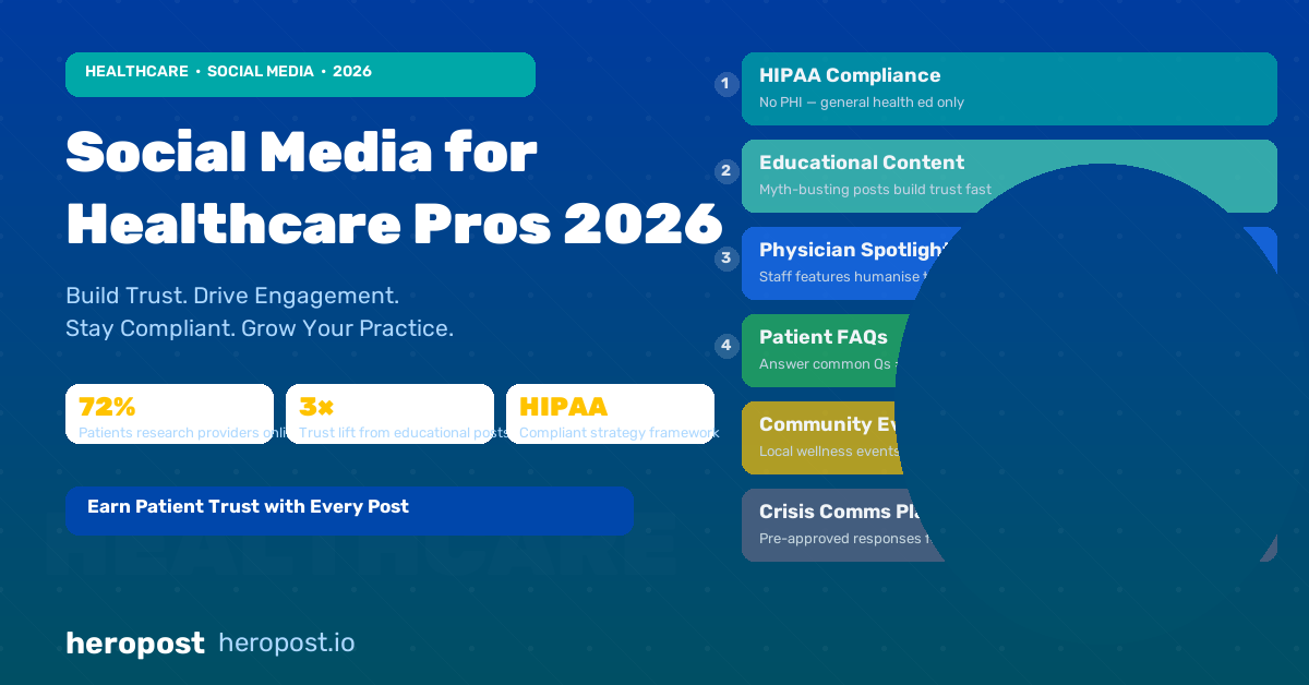 Social Media for Healthcare Professionals: Building Trust and Patient Engagement in 2026