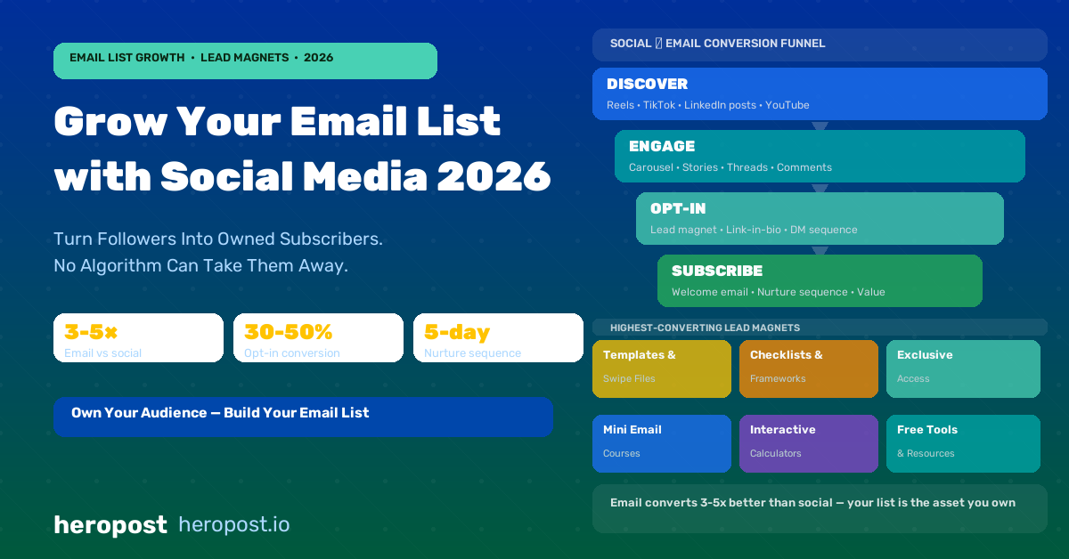 How to Grow Your Email List Using Social Media in 2026