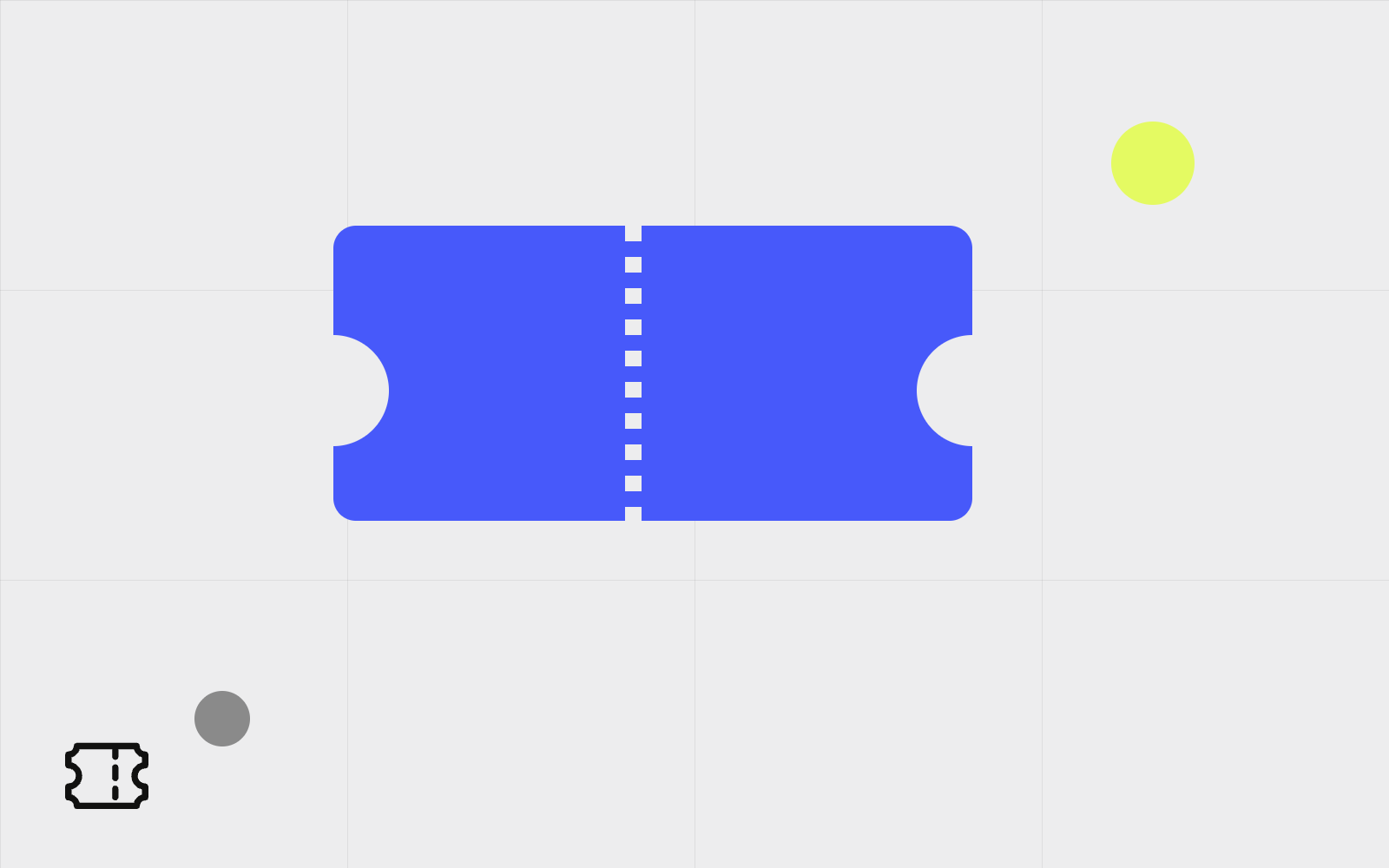 Abstract event ticket