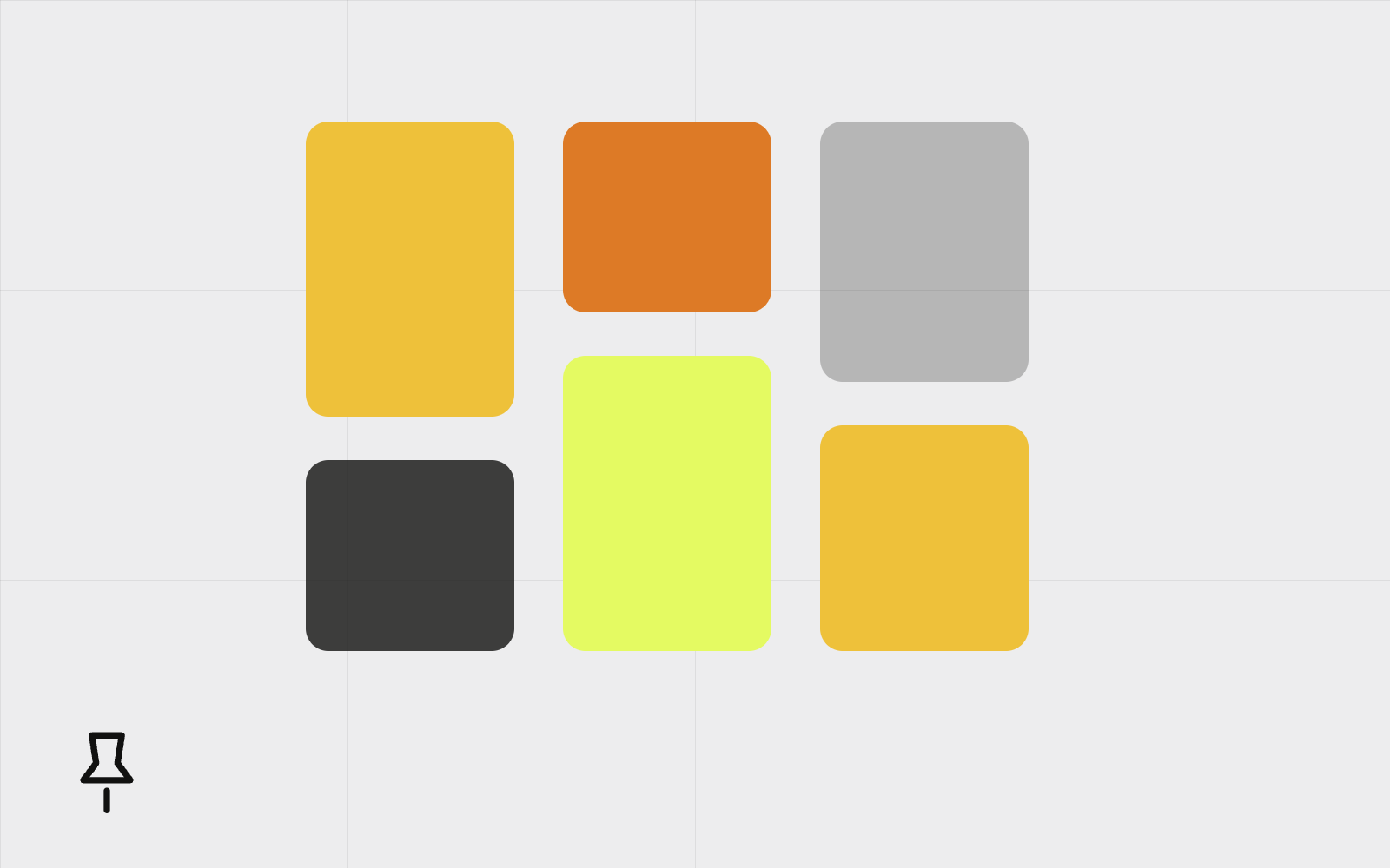 Abstract masonry pin grid