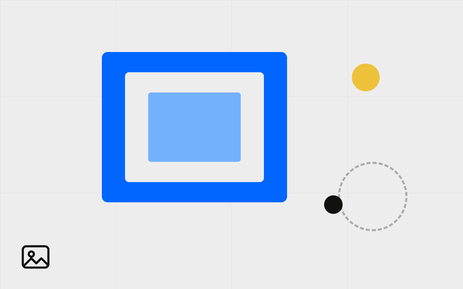 Abstract nested image frames