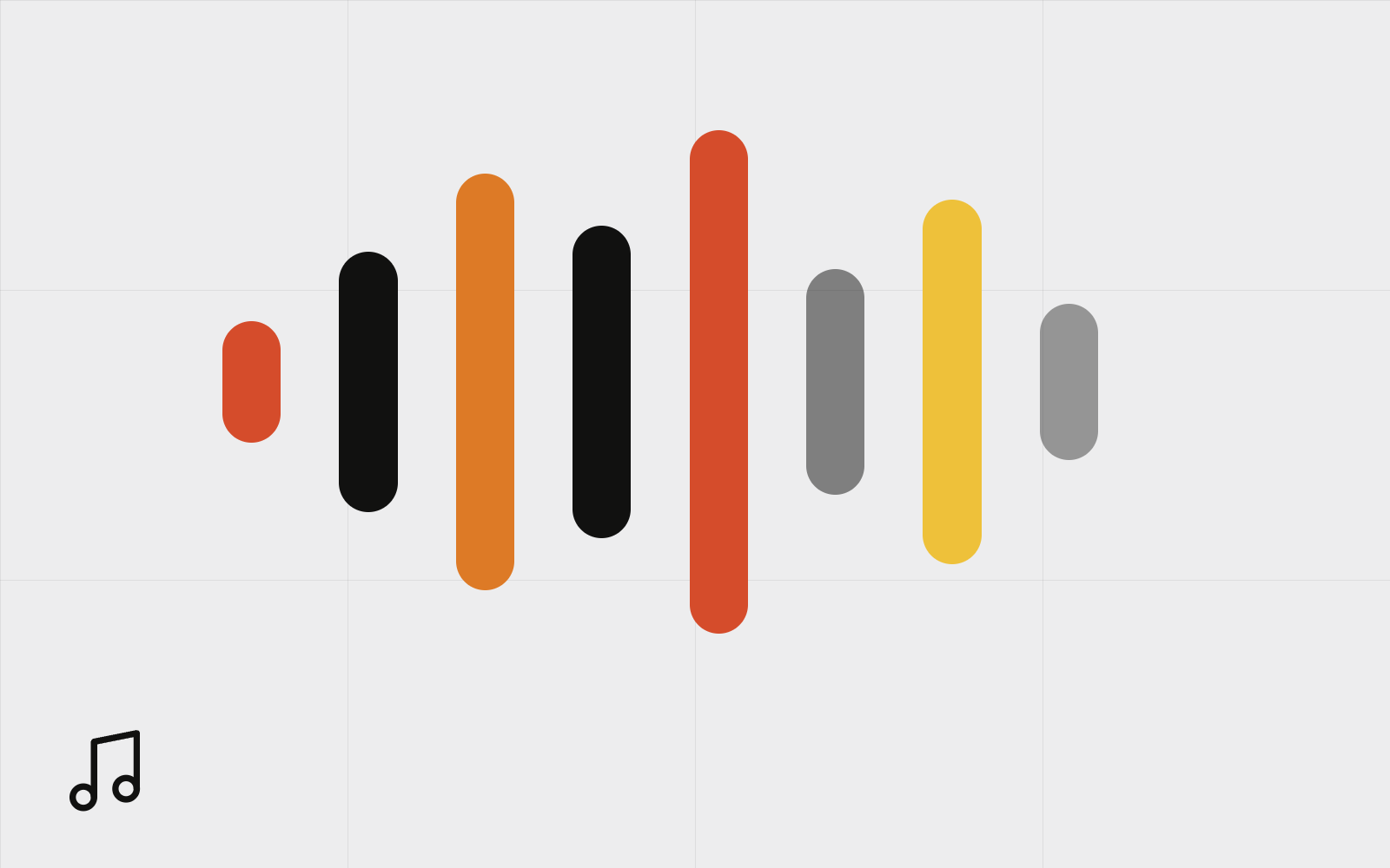 Abstract audio waveform